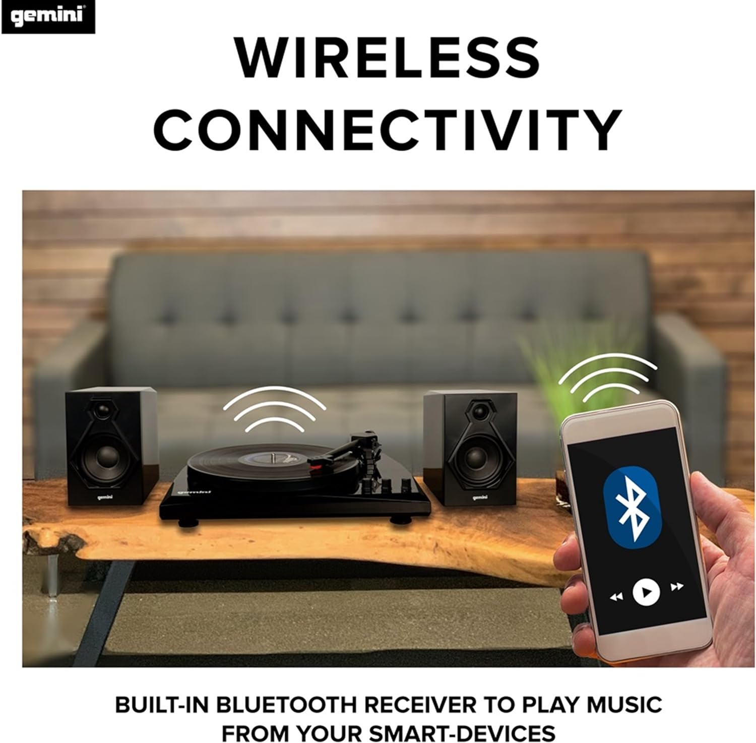 TT-900: Libere su brillo musical con el sistema de tocadiscos estéreo Bluetooth de Gemini