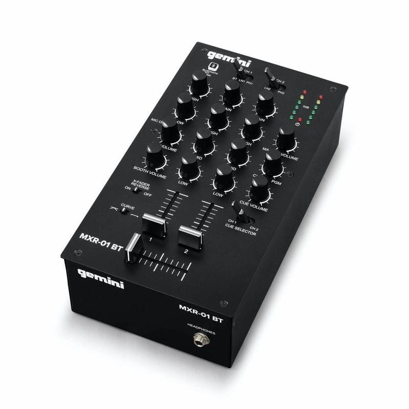 MXR-01BT 2-Channel Professional DJ Mixer with Bluetooth Input