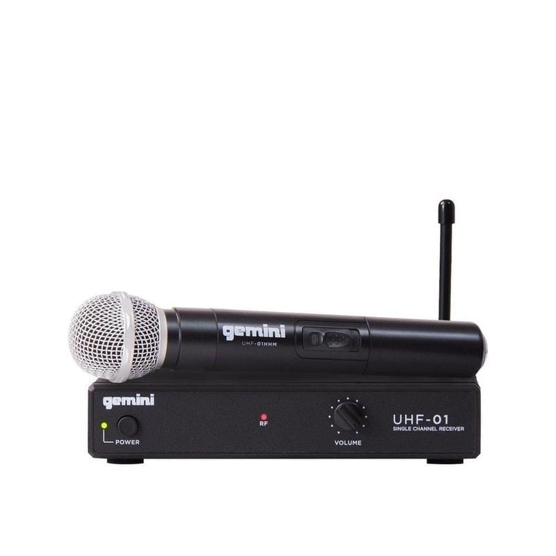  Gemini Sound Sistema de micrófono inalámbrico dual profesional,  de mano de largo alcance (150 pies) para DJ, iglesia, karaoke, conector  XLR, 2 (UHF-6200M) Microfono : Todo lo demás